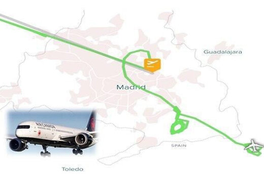 ببینید | فرود اضطراری بدنبال نقص فنی هواپیمای کانادایی