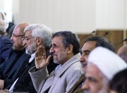 همنشینی احمدی‌نژاد، قالیباف و جلیلی در جلسه امروز مجمع تشخیص مصلحت نظام +عکس