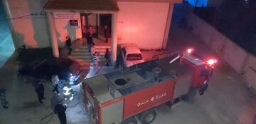معترضان دفتر جبران باسیل را آتش زدند