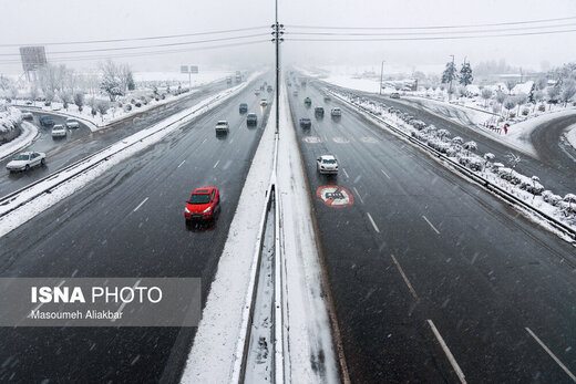 برف و باد در پایتخت / دمای تهران سه درجه زیر صفر می‌رود