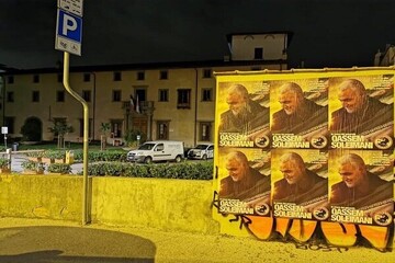 پوسترهای سردار سلیمانی در شهرهای مختلف ایتالیا +تصاویر