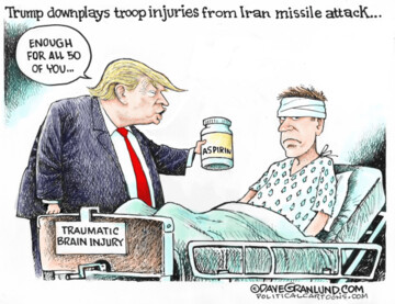 عیادت ترامپ از سربازان آسیب‌دیده‌ عین‌الاسد!