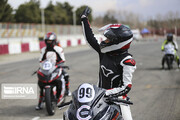 ببینید | مسابقه زنان موتورسوار در پیست آزادی