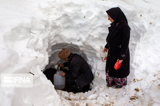 سختی‌های زندگی پس از برف در روستاهای سیاهکل‌