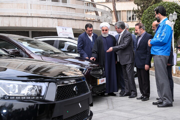 بازدید رییس جمهوری از ۴ خودروی جدید داخلی آماده عرضه در بازار