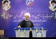 روحاني : اليوم يسجل الشعب انجازا آخر في مسيرة الثورة الاسلامية