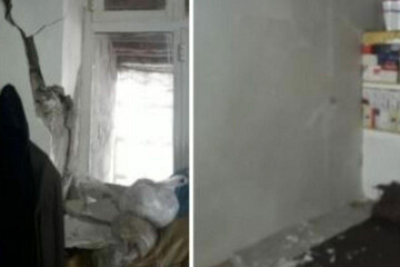 ببینید | تصاویری از خسارت زلزله قطور