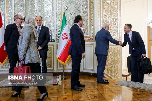 دیدار وزیر خارجه اتریش با محمد جواد ظریف