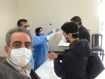 تست ويروس كرونا در ورودی های مجلس