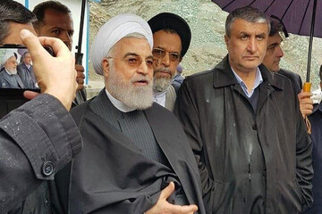 الرئيس روحاني يرعى افتتاح طريق الشمال السريع