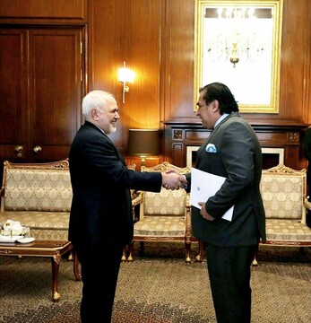 New Pakistani envoy submits copy of credentials to Zarif