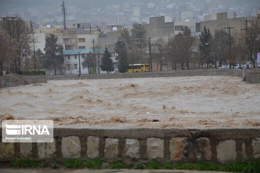 بالا آمدن سطح آب خرم رود‎