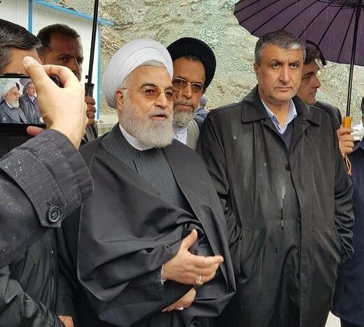 تصاویر اینستاگرام حسن روحانی از آزادراه تهران-شمال که پس از ۲۳ سال افتتاح شد