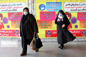 انجام تست کرونا و ضدعفونی در پایانه مسافربری تبریز