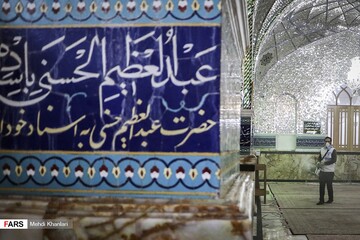 ضدعفونی‌سازی حرم حضرت عبدالعظیم (ع)