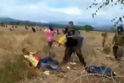 ببینید | تلاش ناموفق پلیس یونان برای جلوگیری از ورود پناهندگان از خاک ترکیه