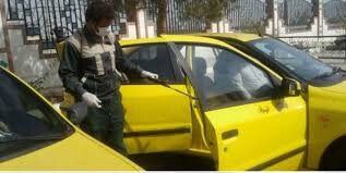 ضدعفونی ناوگان تاکسیرانی کرمان