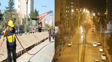 طرح بهینه سازی شبکه ۲۰ کیلوولت و اصلاح و روشنائی معابر بلوار مدرّس شهرستان سمنان