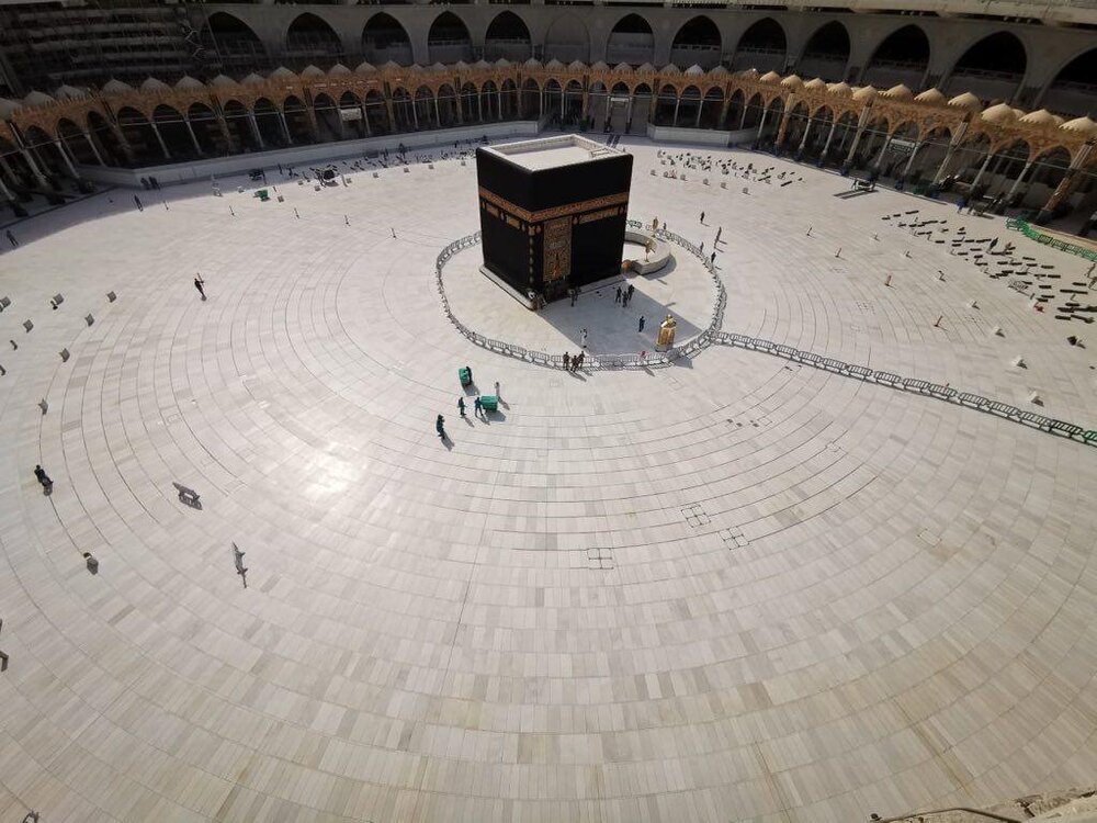 مسجد الحرام بعد از توقف حج عمره به دلیل کرونا