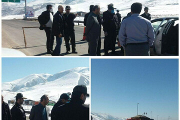 تصویر | ایست وبازرسی و تست کرونا در گردنه گدوک!