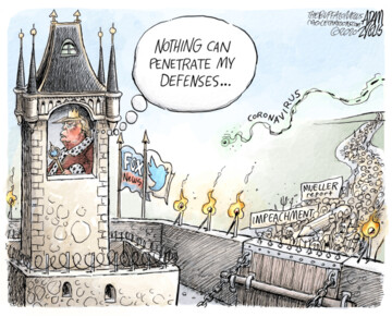 آرایش دفاعی ترامپ برای مقابله با کرونا لو رفت! 