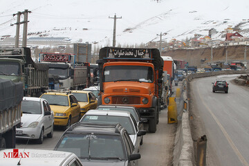 مسدود سازی محور هراز