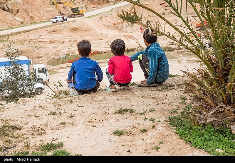آلودگی نفتی در روستای پگین - خوزستان