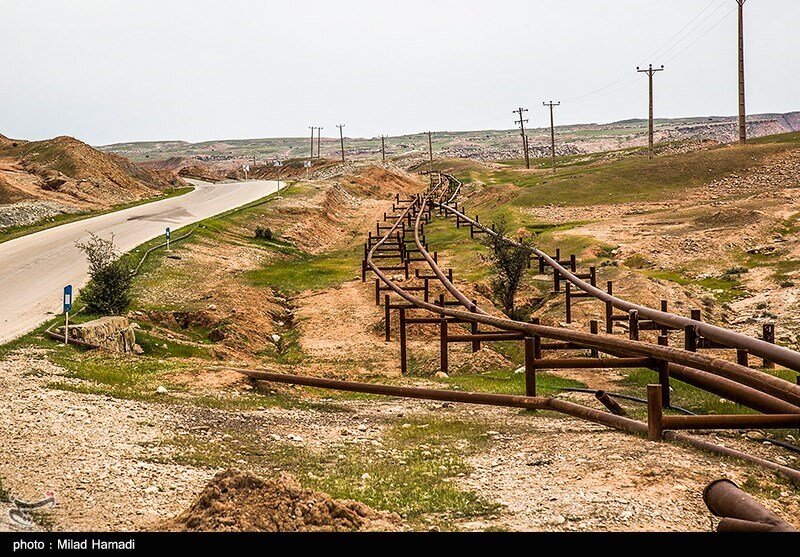 آلودگی نفتی در روستای پگین - خوزستان