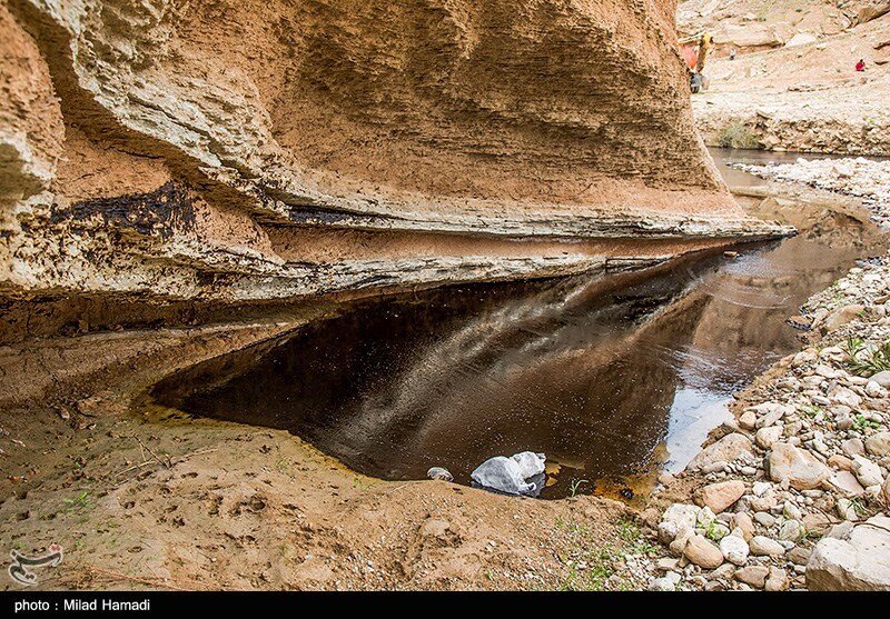 آلودگی نفتی در روستای پگین - خوزستان