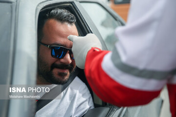 غربالگری و تب‌سنجی در ورودی‌ و ترمینال‌های اراک