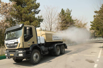 ببینید | خودروهای جدید ضدعفونی کننده ارتش که به زودی به خیابان‌ها می آیند