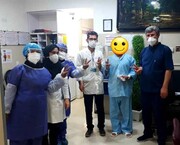 اولین بیمار کرونایی در بیمارستان امام خمینی(ره) دهدشت ترخیص شد