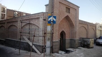 اتمام عملیات بندکشی در دیوارهای حمام تاریخی خان