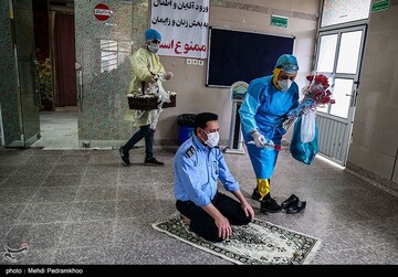 سفره هفت سین در بیمارستان رازی شهر اهواز