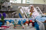 تصاویر | تحویل سال نو در بخش کرونای بیمارستان بقیه الله (عج)