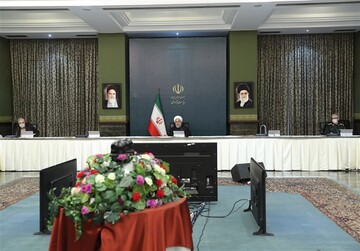 برگزاری جلسه ستاد ملی مبارزه با کرونا به ریاست روحانی +عکس