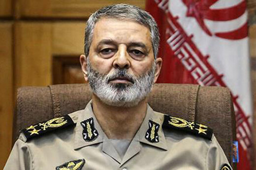 پیام فرمانده کل ارتش به وزیر روحانی
