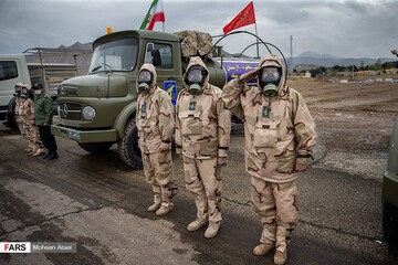بازدید علی لاریجانی از بیمارستان صحرایی سپاه
