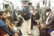 ببینید | ترافیک عجیب و شلوغی مترو صبح امروز در روزهای قرنطینه تهران