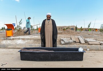 آرامستان بهشت معصومه قم در روزهای کرونایی