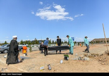 آرامستان بهشت معصومه قم در روزهای کرونایی