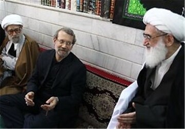 تماس تلفنی آیت‌الله نوری همدانی، آیت الله جنتی و کدخدایی با لاریجانی در پی ابتلای او به کرونا