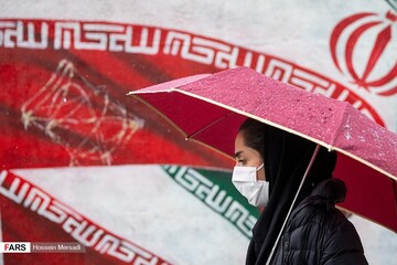 بارش باران در تهران / سه‌شنبه ۱۹ فروردین