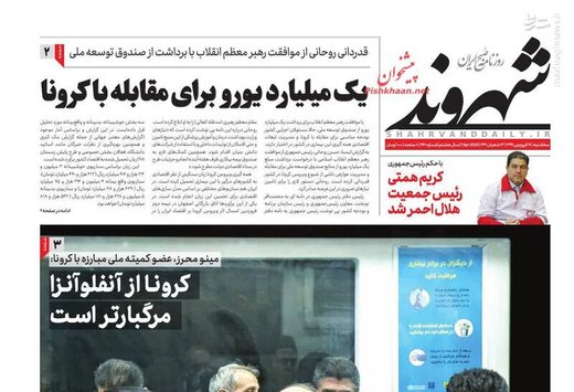  شهروند: یک میلیارد یورو برای مقابله با کرونا