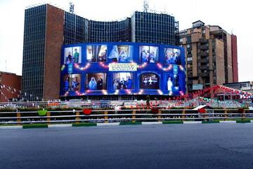 ببینید | جدیدترین دیوارنگاره میدان ولیعصر با حضور ادیان مختلف