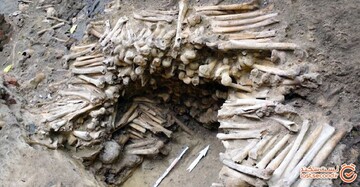 دیواری از استخوان که در نزدیکی یک کلیسا کشف شد!