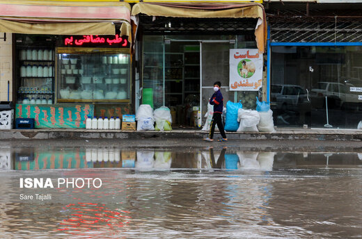 ابگرفتگی معابر شهر کرمان