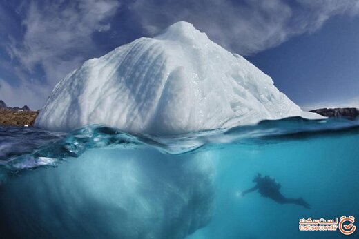 عظمت کوه های یخ از زاویه ای که هرگز ندیده اید! +تصاویر