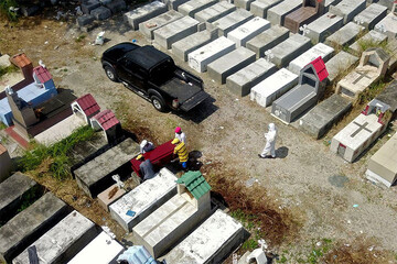 عکس | تصویر هوایی از گورستانی در اکوادور