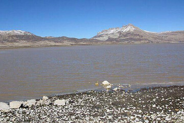 دریاچه «کافتر» اقلید بعد از 15 سال پر آب شد